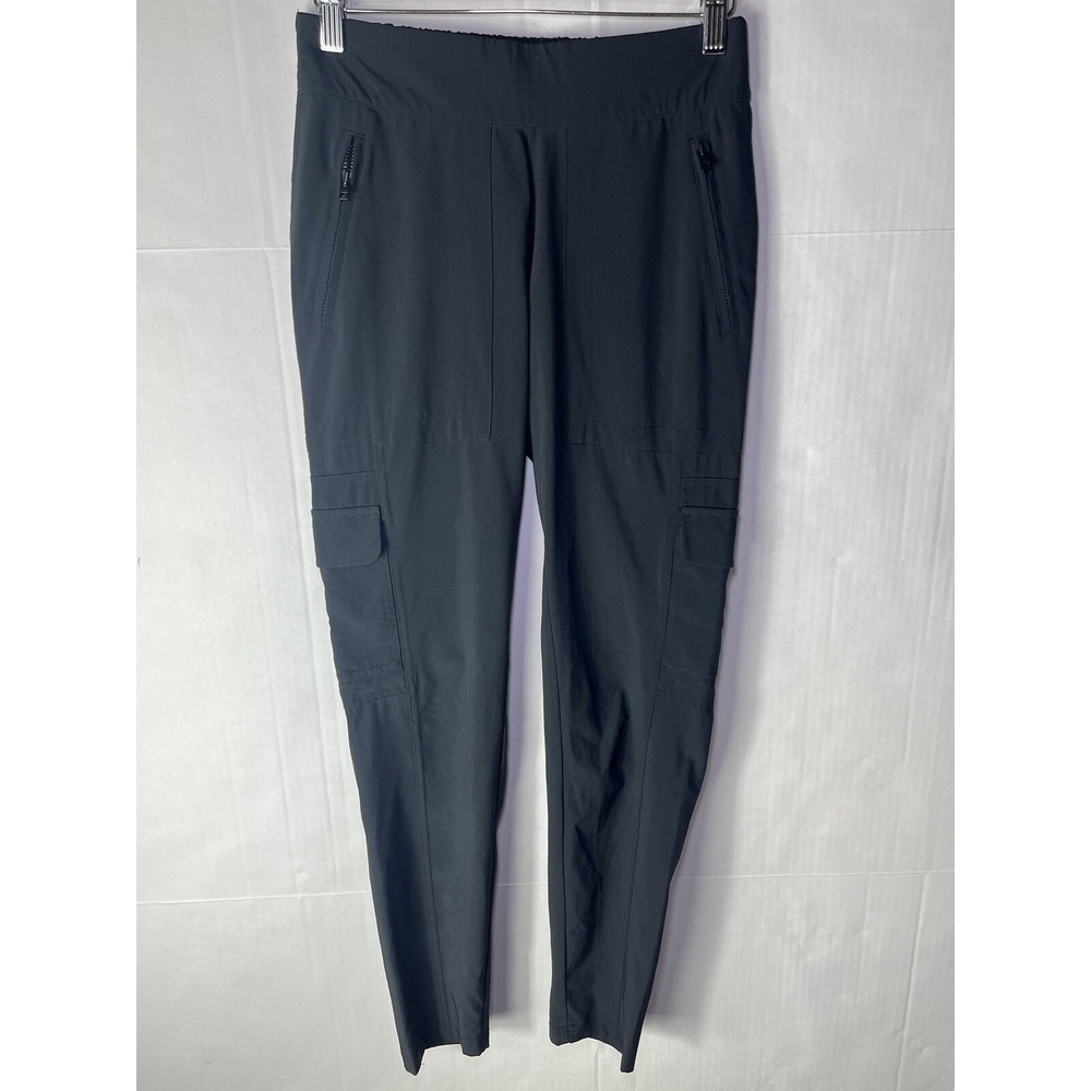 Athleta Chelsea Lined Cargo Pants size 0 Black Activewear Hiking Utility Pockets